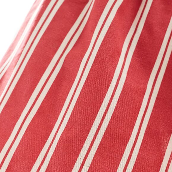 ASOS Wednesday's Girl Striped Boxer Style Shorts Red & White Striped - Picture 3 of 4
